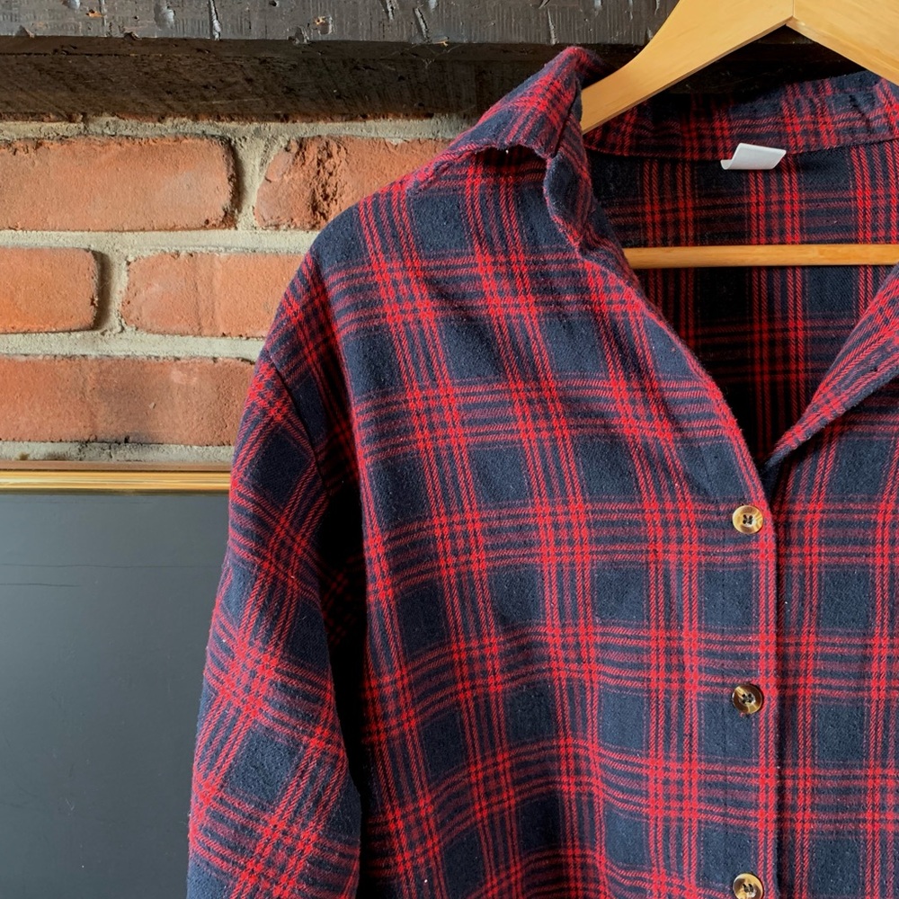 Plaid Flannel Button Down